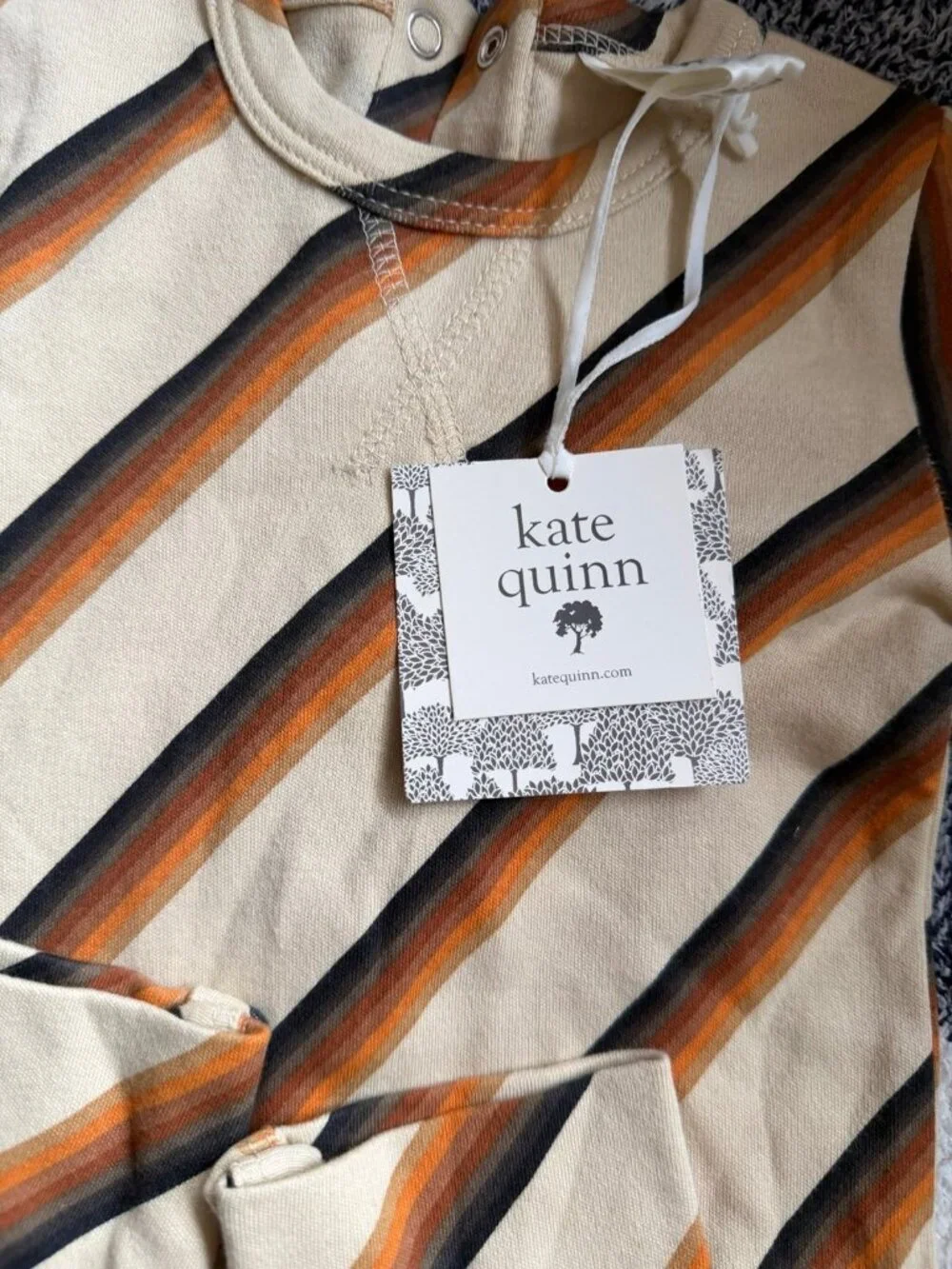 Kate Quinn 70s striped one piece romper. 12-18m